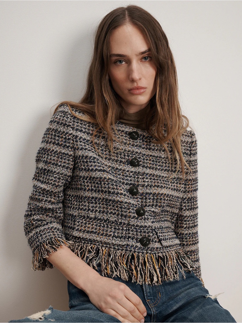 Veronica Beard Lyons Fringe Blazer - Picture 9 of 14